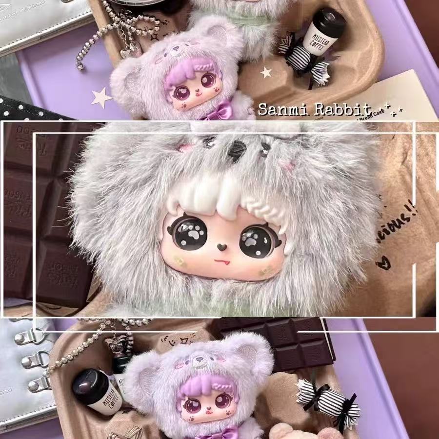 【T126】Sanmi Rabbit's Little Baby Hand in Hand Series Plush Blind Box