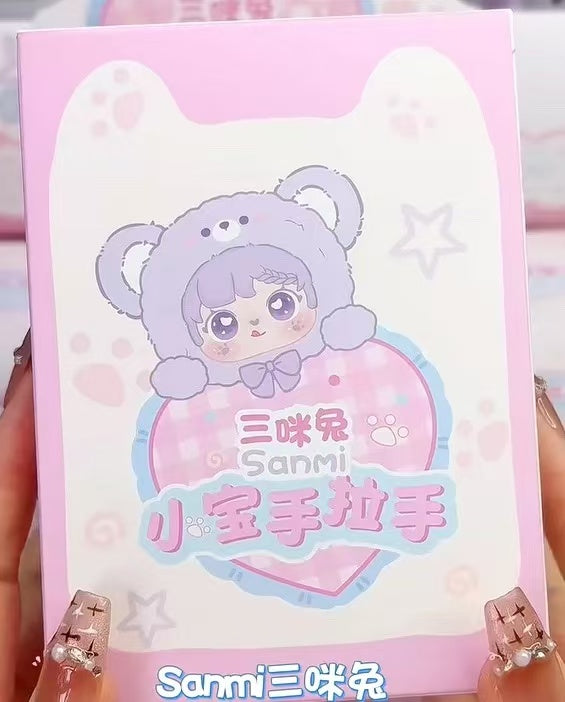 【T126】Sanmi Rabbit's Little Baby Hand in Hand Series Plush Blind Box