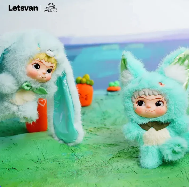 【T064】Wakuku-Fox&Bunny,Trick Or Treat Series Plush Blind Box